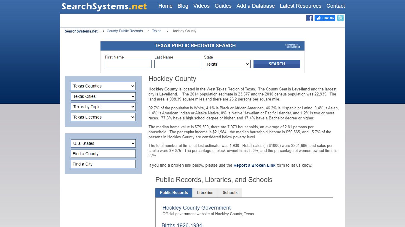 Hockley County Criminal and Public Records