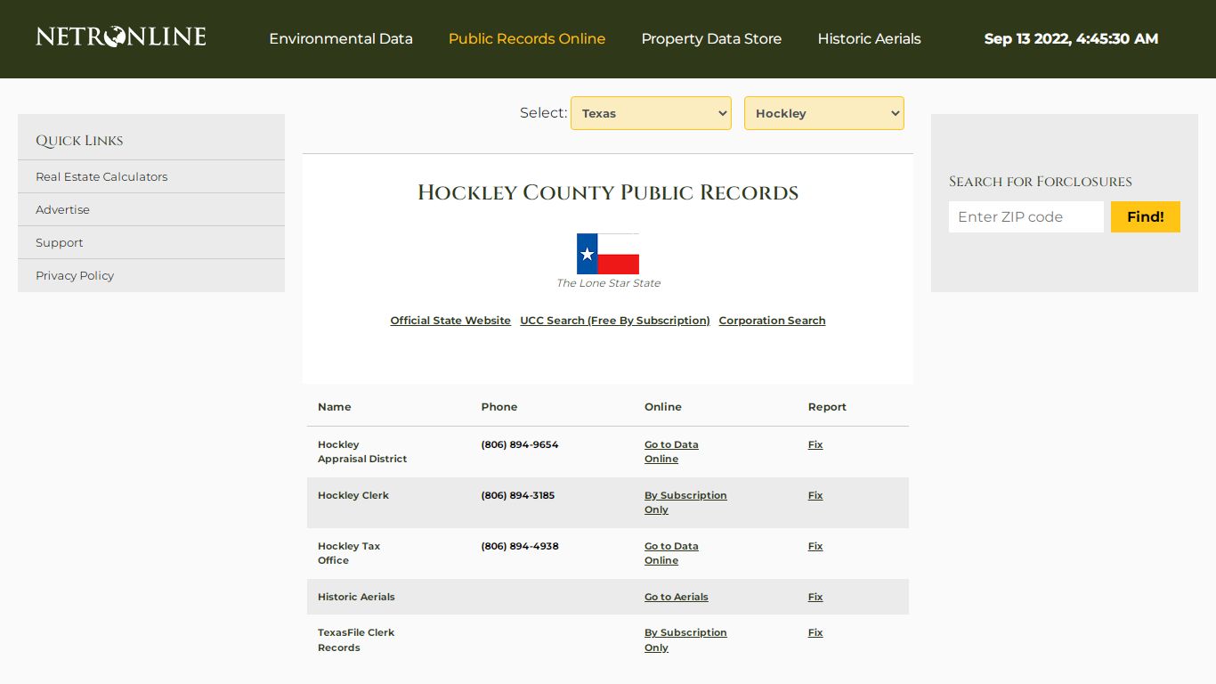Hockley County Public Records - NETROnline.com